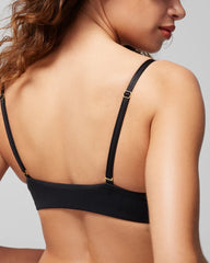 Push-Up Front-Close Bra with Lace - BLACK | Soma near me