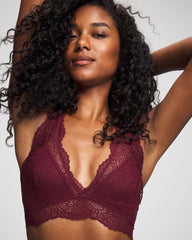 Crochet Lace Bralette - VELVET PLUM | Soma near me