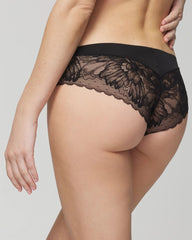 Cheeky Hipster Panty with Lace Back - BLACK | Soma near me