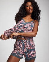 Lace-Trim Pajama Shorts - IMPERIAL PAISLEY MD PET | Soma Online