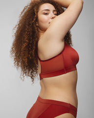 Convertible Bralette with Mesh Trim - SIERRA REDWOOD | Soma sale