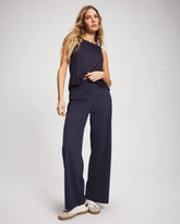 High-Waist Wide-Leg Pants - DEEP INDIGO | Soma near me