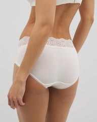 Embraceable Hipster Panty with Crochet Lace Waist - IVORY | Soma for sale