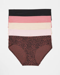 Soft Stretch Hipster Panty 5 Pack - HOT SPOT MULTI PACK | Soma Online