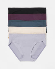 Cotton Hipster Panty 5 Pack - PLUM PERFECT MULTI PACK | Soma Online