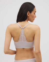 Racerback Bralette with Lace Back - GRAY GLASS | Soma near me