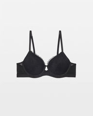 Perfect Coverage Bra with Lace - BLACK | Soma outlet