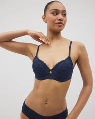 Perfect Coverage Bra with Lace - NIGHTFALL NAVY | Soma near me