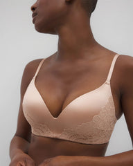 Wireless Lace Push-Up Bra - HUSH | Soma discount