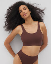 Seamless Rib Bralette - MOCHA | Soma Online