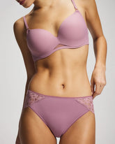 High-Leg Panty With Signature Lace - BEACH PLUM | Soma for sale