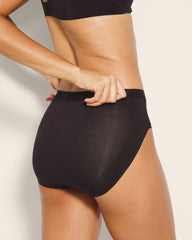 Cotton High-Leg Panty - BLACK | Soma discount