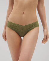 Lace Waist Thong - VETIVER GREEN | Soma sale