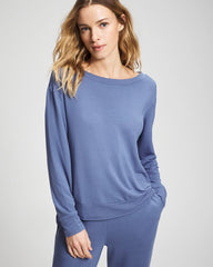Long-Sleeve Pajama Top - SUNDOWN BLUE | Soma on sale