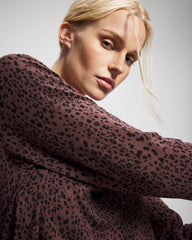 Long-Sleeve Pajama Top - HOT SPOT MOCHA | Soma discount