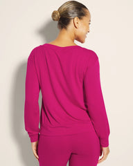Long-Sleeve Pajama Top - PINK COSMO | Soma for sale