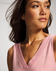 V-Neck Pajama Tank - CAMEO PINK/DUSTY ROSE | Soma Online