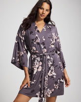 Short Robe - FLORAL DREAMS GRAY | Soma on sale