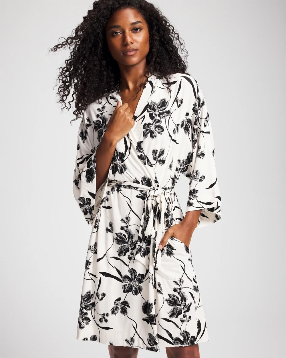 Short Robe - REFLECTION BLOOMS CHAMP | Soma discount
