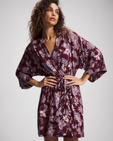 Short Robe - PAISLEY SPLENDOR PLUM | Soma outlet