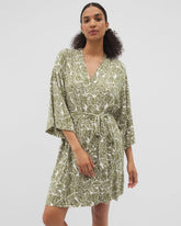 Short Robe - PALMTASTIC VETIVER/CHAMP | Soma for sale