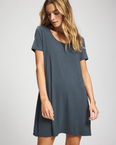 Short Sleeve Scoop Neck Sleepshirt - PETROL | Soma discount
