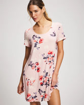 Short Sleeve Scoop Neck Sleepshirt - FLORAL DREAMS PINK BLUSH | Soma for sale