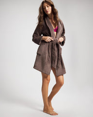 Plush Short Robe - DARK TAUPE | Soma near me