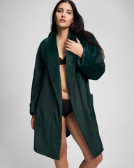 Plush Short Robe - GREEN JOLIE | Soma sale