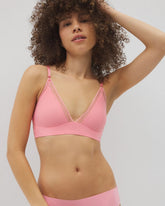 Geo Lace Trim Bralette - PINK GUAVA | Soma outlet
