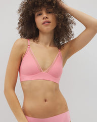 Geo Lace Trim Bralette - PINK GUAVA | Soma outlet