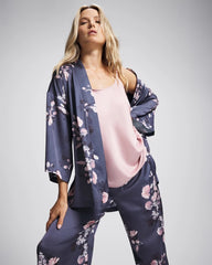 Short Robe - FLORAL DREAMS GRAY | Soma sale
