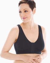 Front-Closure Post-Surgery Bra - BLACK | Soma outlet