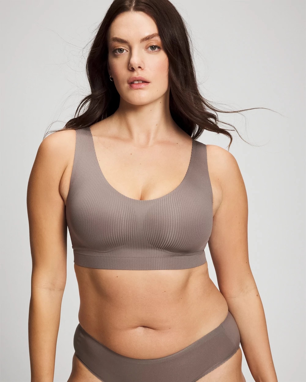Rib Bralette - DARK TAUPE | Soma for sale