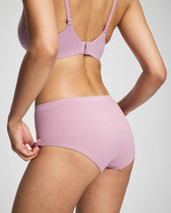 Seamless Rib Boyshort Panty - LILAC WINE | Soma Online