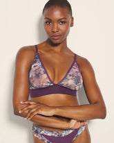 Triangle Mesh Bralette - FLORAL MIRAGE MINI BLUE | Soma near me