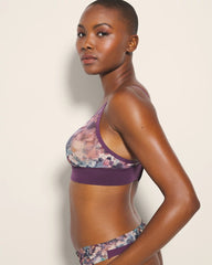 Triangle Mesh Bralette - FLORAL MIRAGE MINI BLUE | Soma near me
