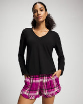 Pajama Set - FASHIONABLY PLAID MAGENTA | Soma discount