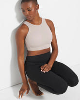 High-Neck Yoga Bra - SILVER TAUPE | Soma Online