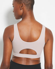 High-Neck Yoga Bra - SILVER TAUPE | Soma Online