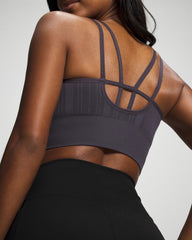 Seamless Bra With Strappy Back - GRAY INK | Soma Online
