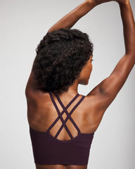 Longline Bra with Strappy Back - PLUM PERFECT | Soma near me