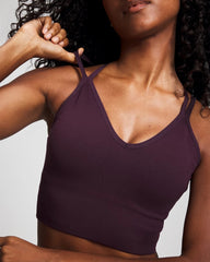 Longline Bra with Strappy Back - PLUM PERFECT | Soma near me