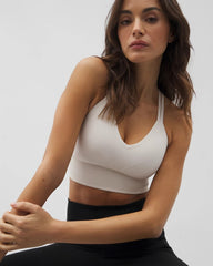 Longline Bra with Strappy Back - COCONUT | Soma Online