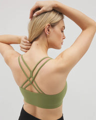 Racerback Yoga Bra - VETIVER GREEN | Soma for sale