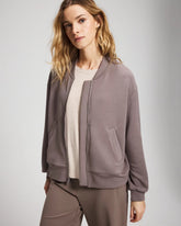 Modern Modal Bomber Jacket - DARK TAUPE | Soma sale
