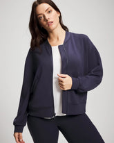 Modern Modal Bomber Jacket - DEEP INDIGO | Soma discount