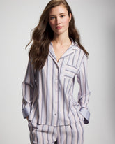 Long-Sleeve Notch Collar - RELAX STRIPE BLUE OPAL | Soma near me