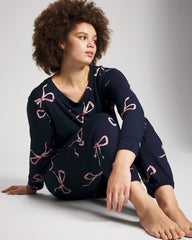 Banded Ankle Pajama Pant - BELOVED BOWS GRAND NAVY | Soma discount