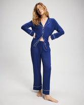 Solid Piped Pajama Pant - MAJESTY BLUE | Soma outlet